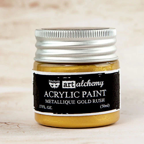 Finnabair Art Alchemy  - Metallique Acrylic Paint - Gold Rush