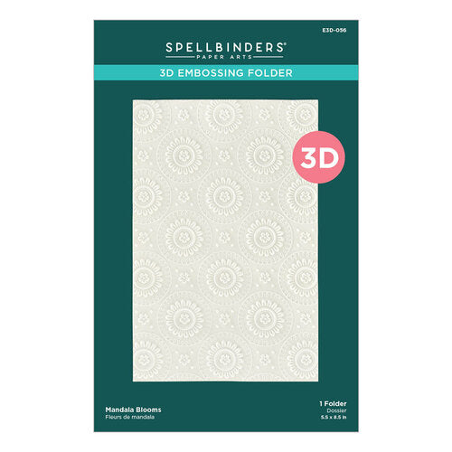 Spellbinders - 3D Embossing Folders - Mandala Blooms