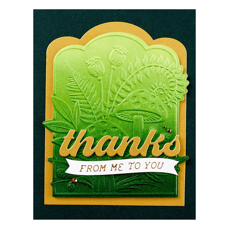 Spellbinders - 3D Embossing & Cut Folder - Mushrooms From Me To You