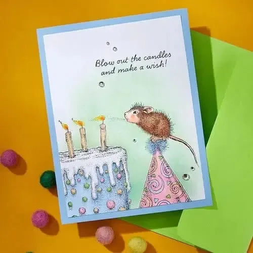 House Mouse Designs - Cling Rubber Stamps - Top Notch Birthday