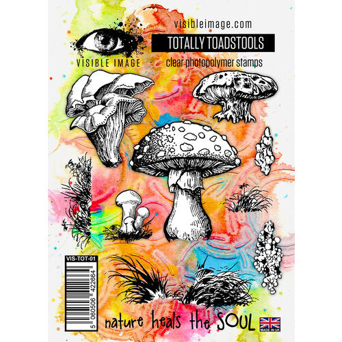 Visible Image clear stamps -Totally Toadstools
