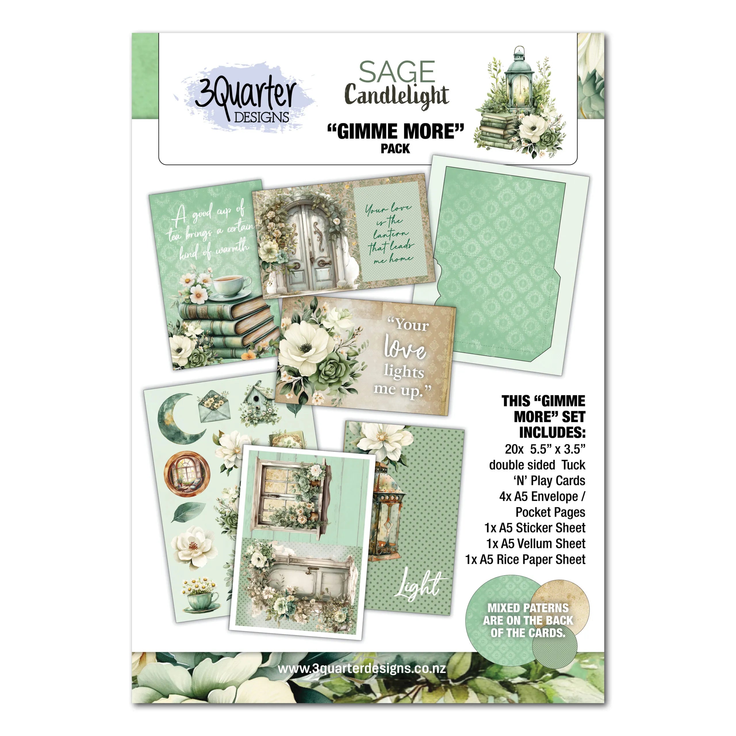 3 Quarter Designs - Sage Candlelight Gimme More Pack
