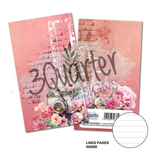 3 Quarter Designs - Mini Notebook - Shutter Glam