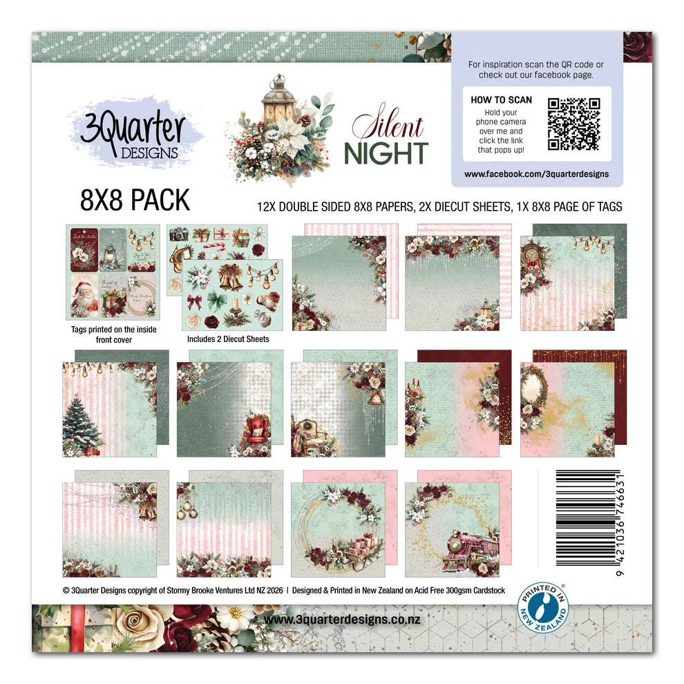 3 Quarter Designs - Silent Night Collection 8x8 Pack