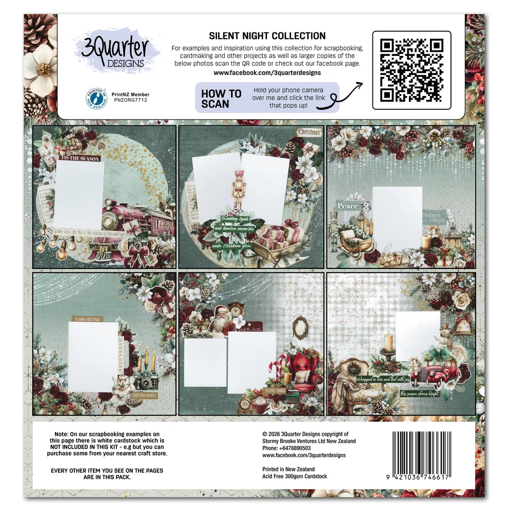 3 Quarter Designs - Silent Night Collection Designer Paper & Diecuts Set
