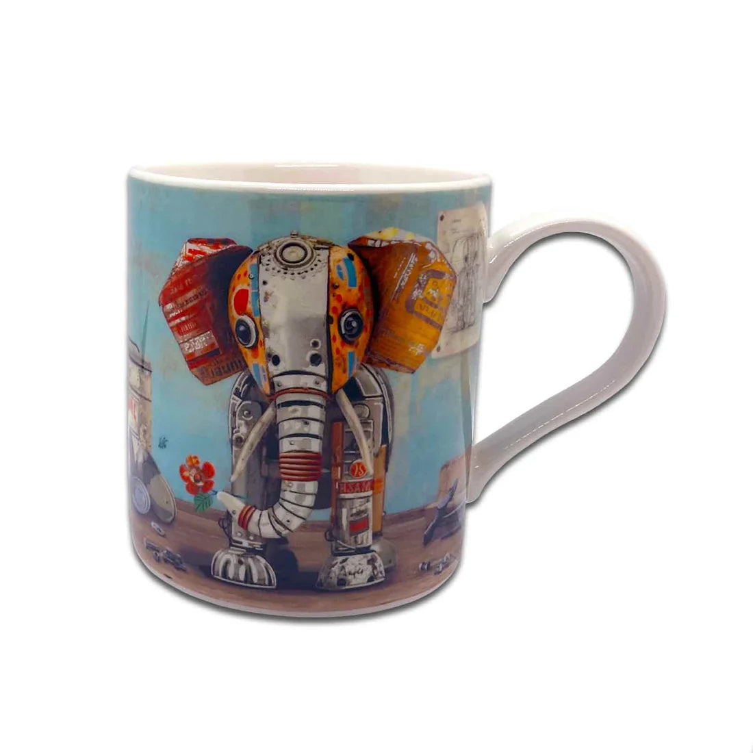 Bug Art Scrap Coffee Mugs Elephant