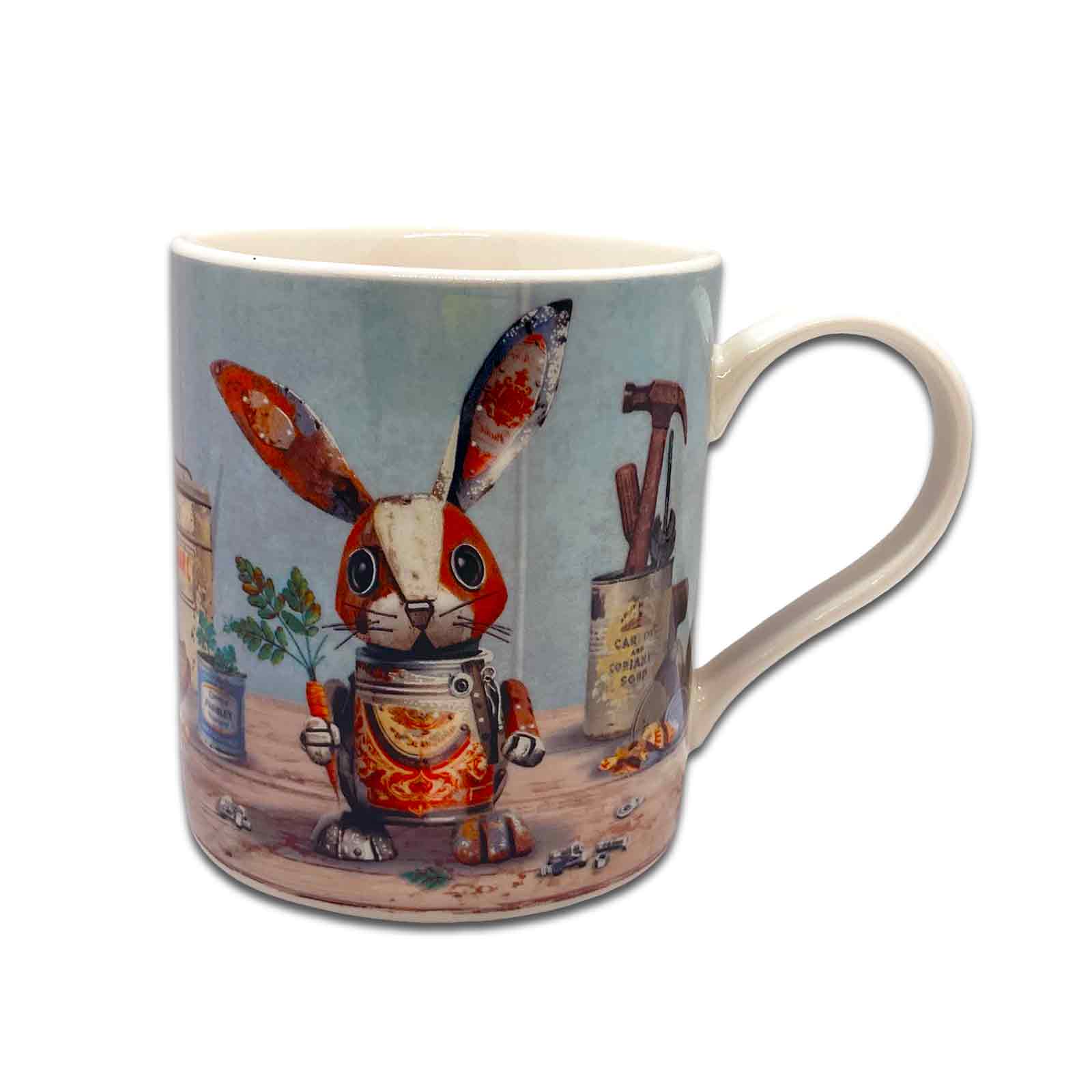 Bug Art Scrap Coffee Mugs Rabbit