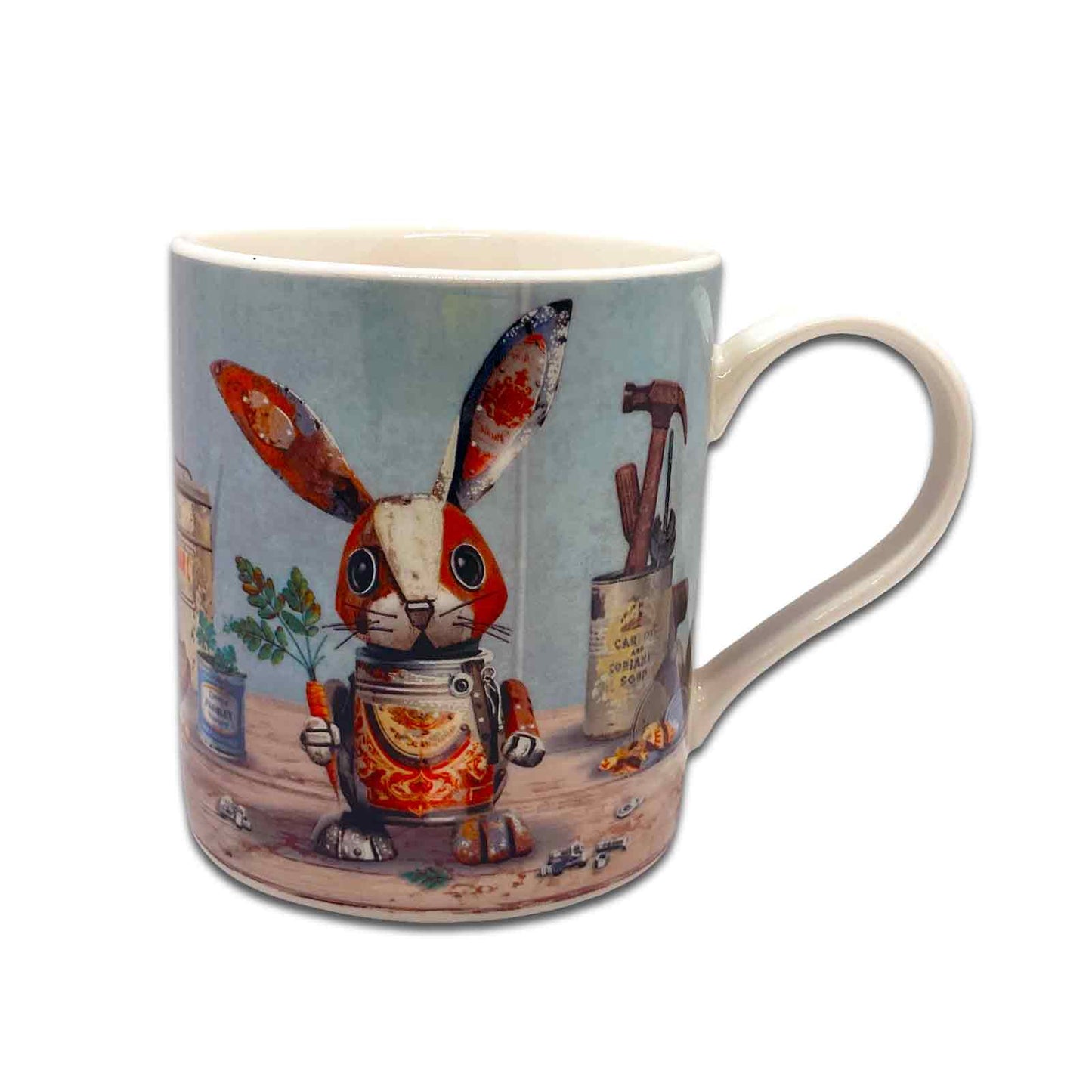 Bug Art Scrap Coffee Mugs Rabbit