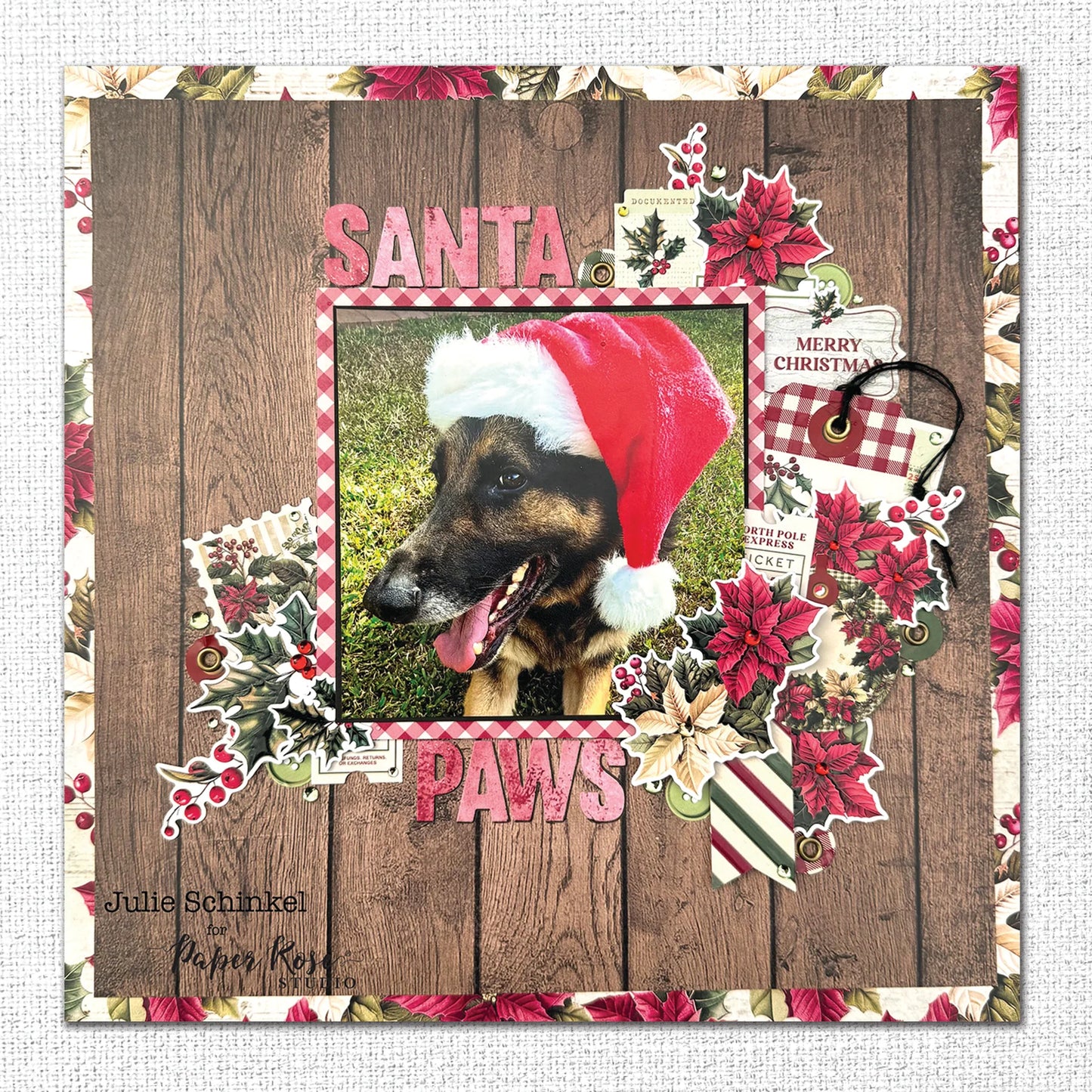 Paper Rose - Christmas Holly Basics 12 x 12  Paper Collection