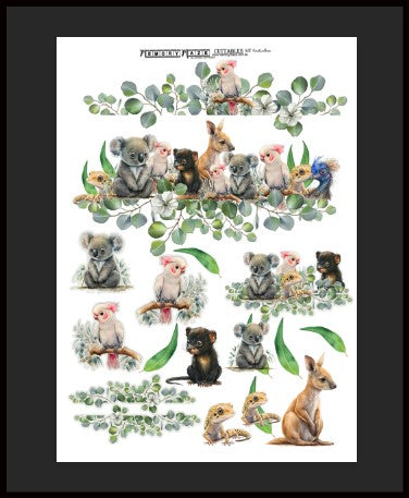 Cuttable Animals Memory Maze A4 Cuttables- Aussie Animal Portrait 23 – 10Cats