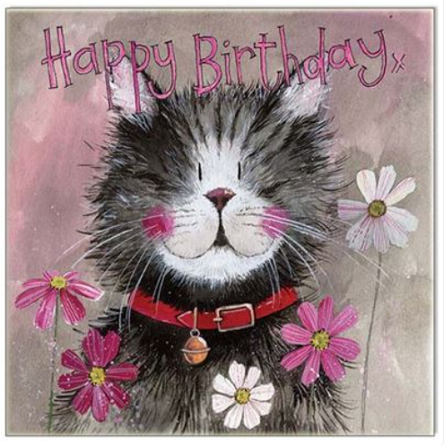Alex Clark Greeting Cards -Whiskers