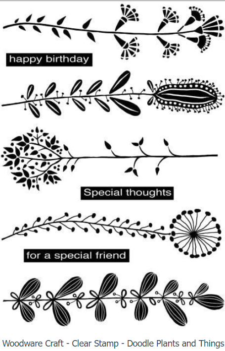 Woodware Craft Collection - Doodle Plants and Things