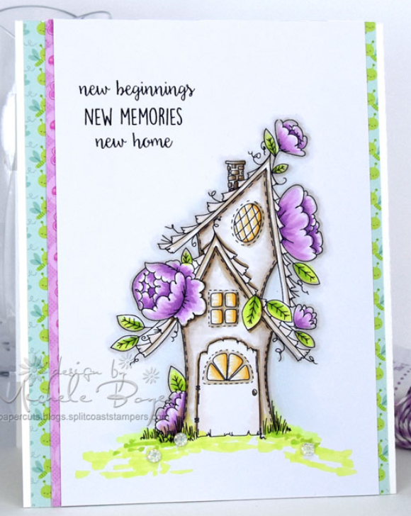 Stamping Bella - Cling Stamps - Tiny Townie Fairy Garden House