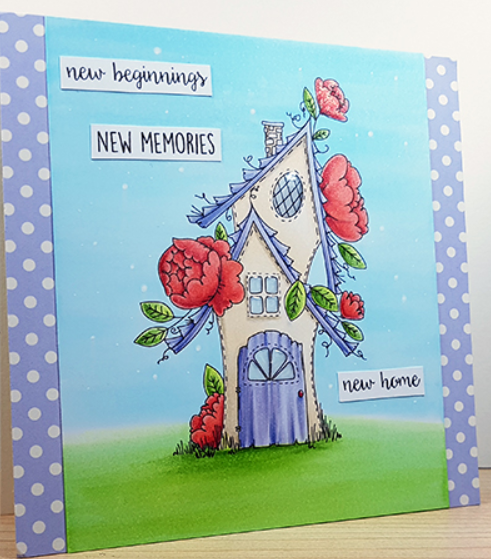 Stamping Bella - Cling Stamps - Tiny Townie Fairy Garden House