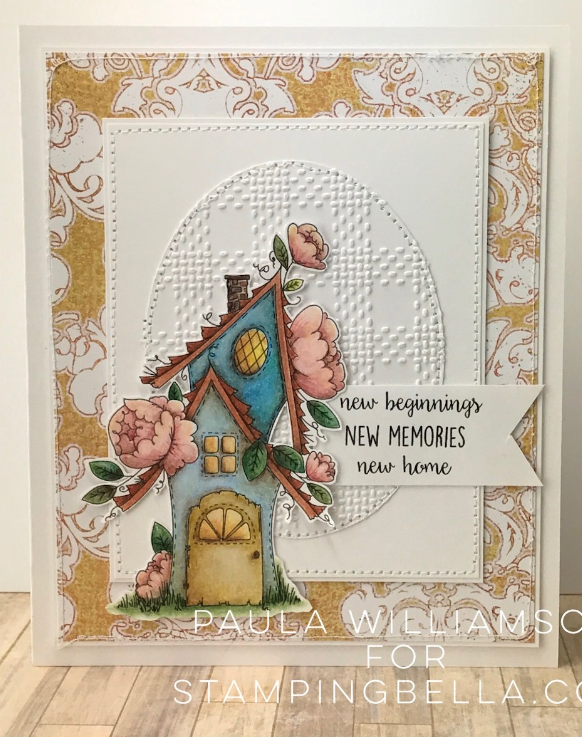 Stamping Bella - Cling Stamps - Tiny Townie Fairy Garden House