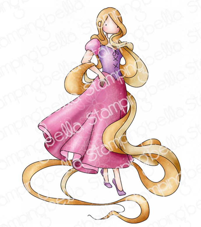 Stamping Bella - Cling Stamps - Uptown Girl Rapunzel