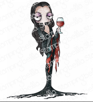 Stamping Bella - Cling Stamps - Oddball Spooky Lady
