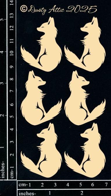 Dusty Attic - Chipboard - Forest Friends - Fox