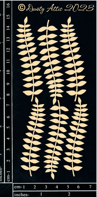Dusty Attic - Chipboard - Forest Ferns #2