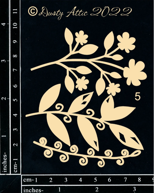 Dusty Attic - Chipboard - Botanic Mix #5