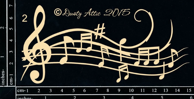 Dusty Attic - Chipboard - Music Flourish #2
