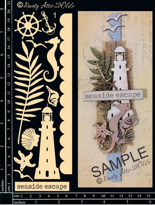 Dusty Attic - Chipboard - Creative Layers #1