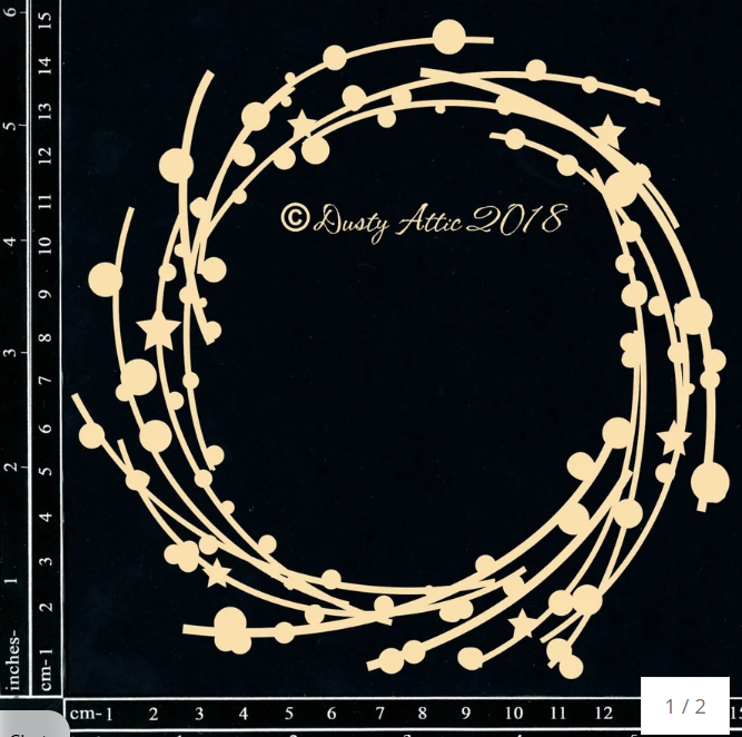 Dusty Attic - Chipboard - Cosmic Swirl