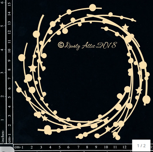 Dusty Attic - Chipboard - Cosmic Swirl