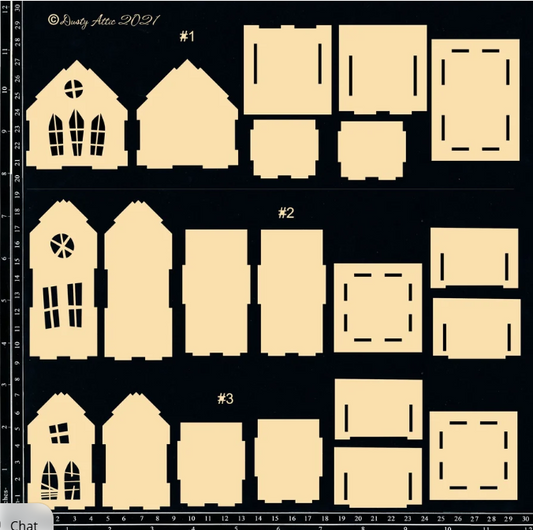 Dusty Attic - Chipboard - 3D Haunted House Set