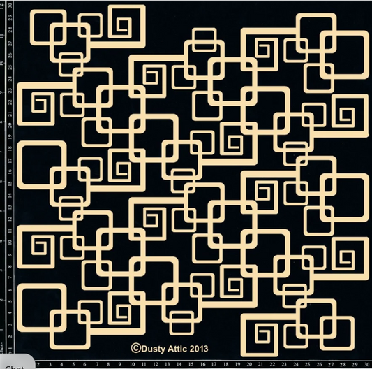 Dusty Attic - Chipboard - Geometric Panel