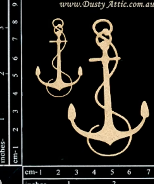 Dusty Attic - Chipboard - Anchors