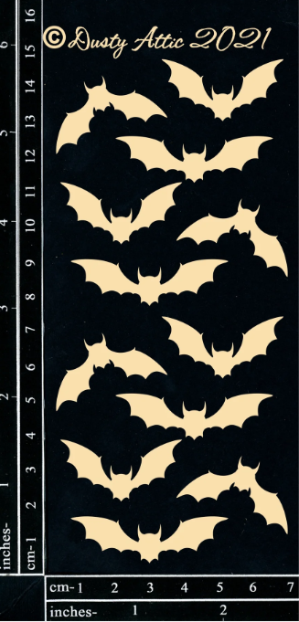 Dusty Attic - Chipboard - Bats #2