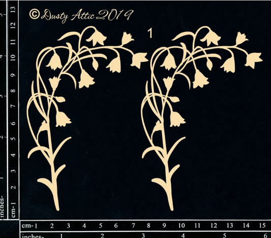Dusty Attic - Chipboard - Bluebells #1