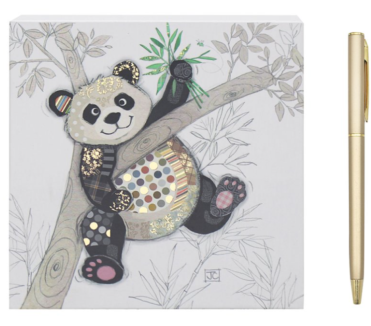 Bug Art Memo Pad & Pen Po Zi Panda