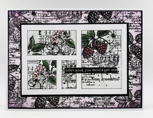 AALL & CREATE - A6 Stamps -Berry Bliss #1248