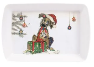 Bug Art Kooks Xmas Melamine Trays