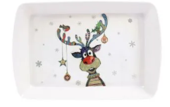 Bug Art Kooks Xmas Melamine Trays