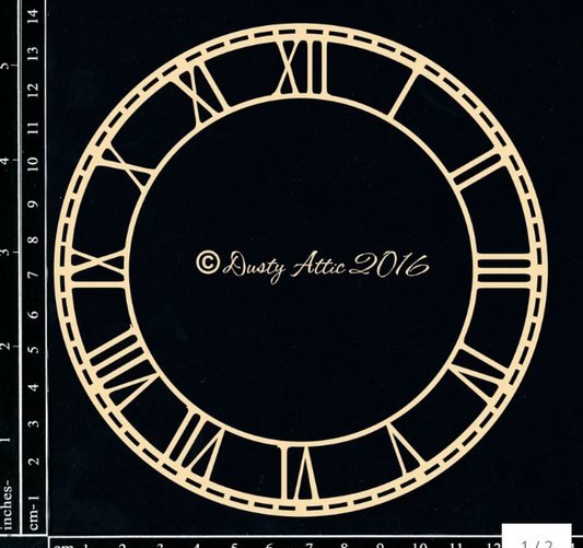 Dusty Attic - Chipboard  - Skeleton Clock