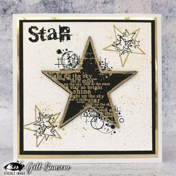 Visible Image clear stamps - Shining Star