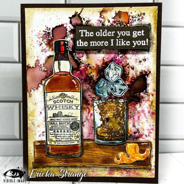 Visible Image Clear Stamps - Splash Of Whiskey