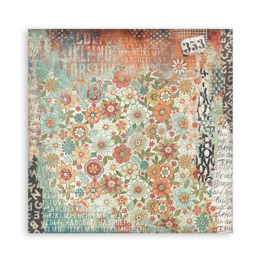 Stamperia - 8''x 8'' Double Sided Paper Pad - Backgrounds selection- Furry Friends