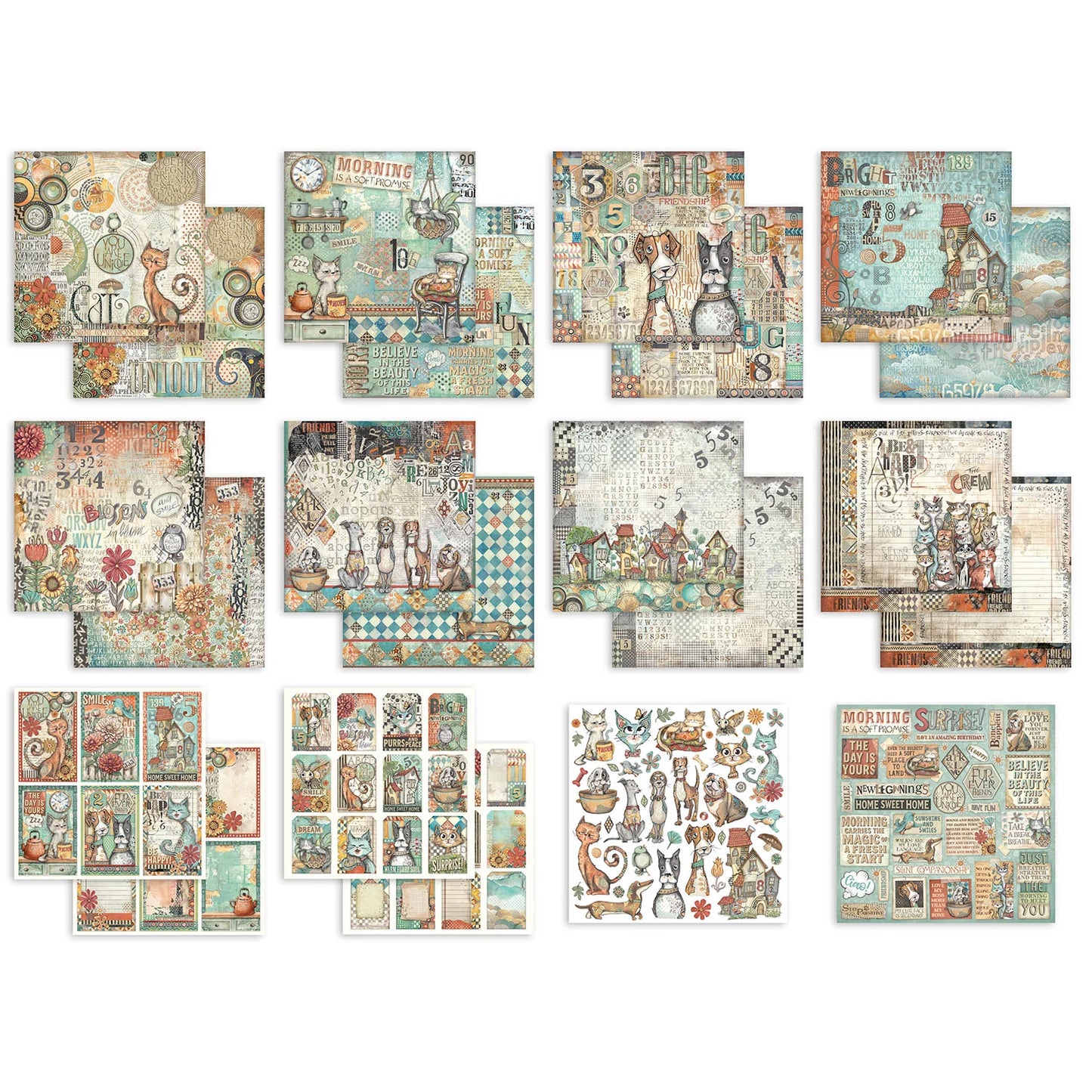 Stameria - Designer's Choice Kit - Furry Friends