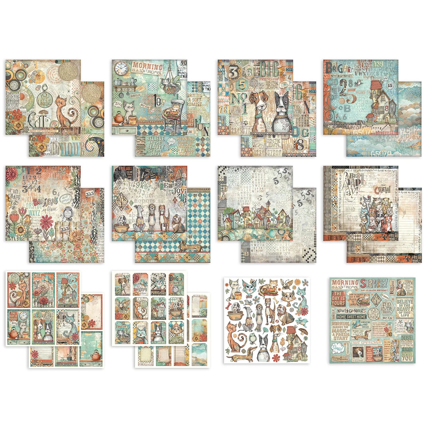 Stameria - Designer's Choice Kit - Furry Friends