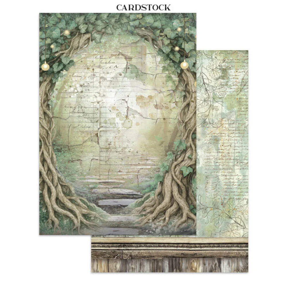 Stamperia Junk Journal Stickers, Cut-Outs & Backgrounds - Herbarium Silvae