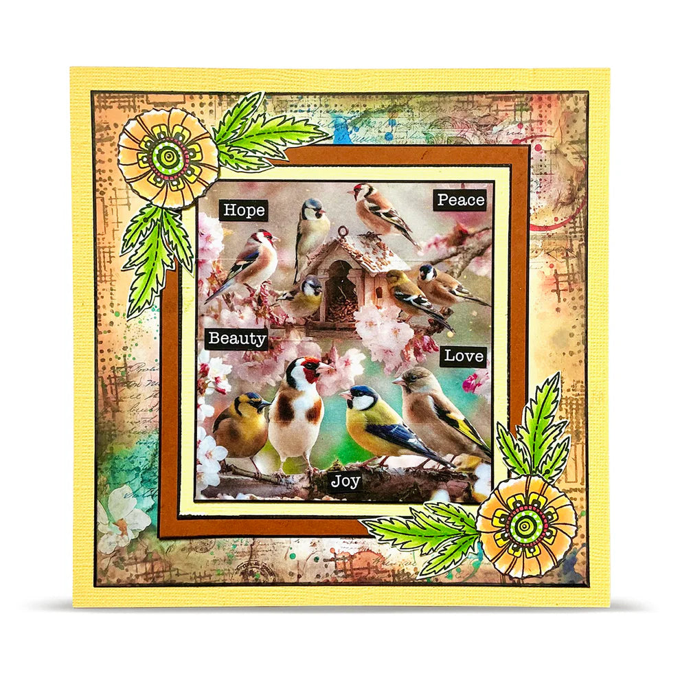 AALL & CREATE - A6 Stamps -Funny Coquelicots #1477