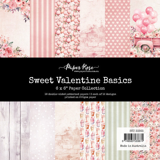 Paper Rose - Sweet Valentine Basics 6x6 Paper Collection
