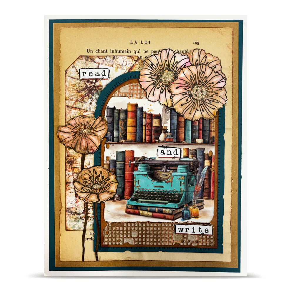 AALL & CREATE - A6 Stamps -Lovely Coquelicots #1479