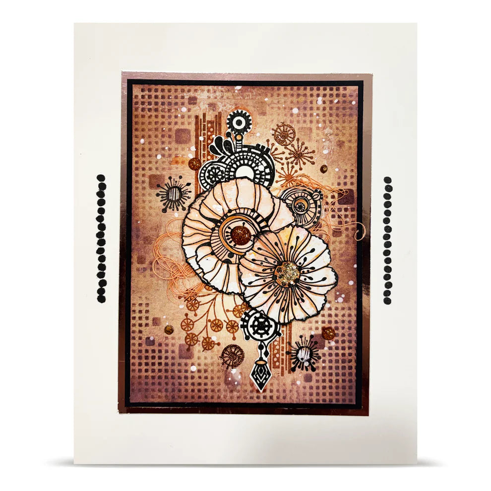AALL & CREATE - A6 Stamps -Lovely Coquelicots #1479
