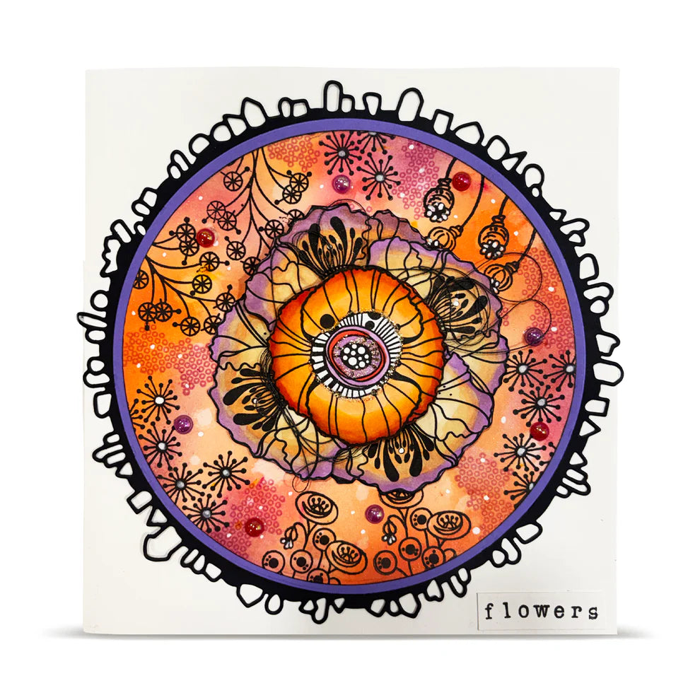 AALL & CREATE - A6 Stamps -Lovely Coquelicots #1479
