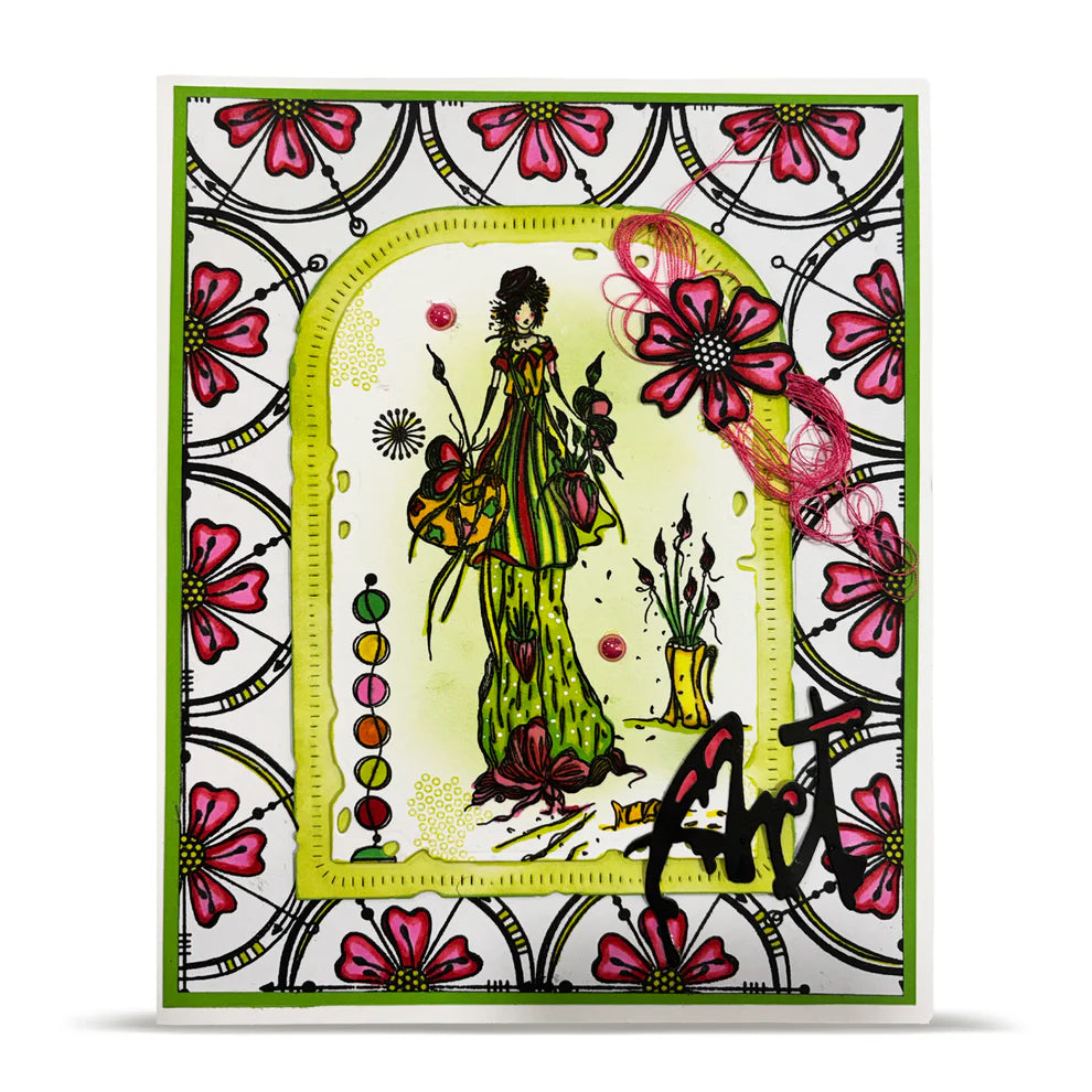 AALL & CREATE - A6 Stamps -Brush Dreams # 1485
